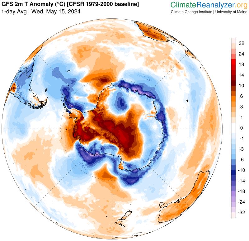 Anomalia Temperatura Media Antartide