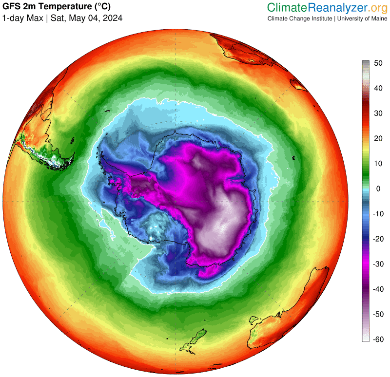 Temperature massime in Antartide